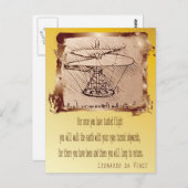 Da Vinci Helikopter 🚁✨ Budget Special Briefkaart (Voorkant / Achterkant)