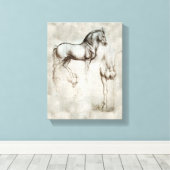 Da Vinci Horse Canvas Afdruk (Insitu (Houten vloer))