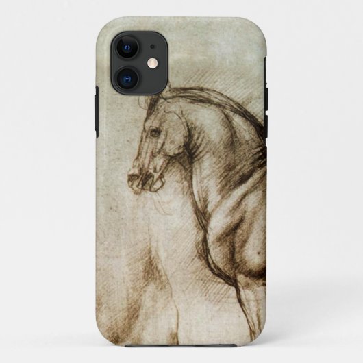 Da Vinci Horse Study iPhone Case (Achterkant)