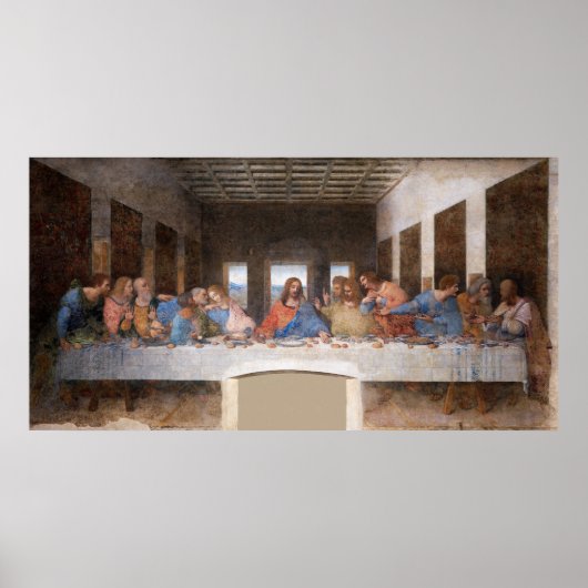 Da Vinci is het laatste eten Poster (Voorkant)