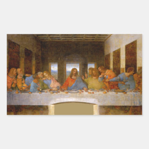 Da Vinci Laatste Avondmaal Fine Art Classic Rechthoekige Sticker