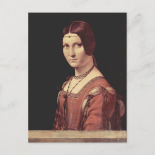 Da Vinci Leonardo - La belle ferronnière Briefkaart