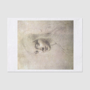 Da vinci meisje onderaan ontkoppeling tissuepapier