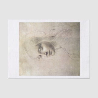 Da vinci meisje onderaan ontkoppeling tissuepapier