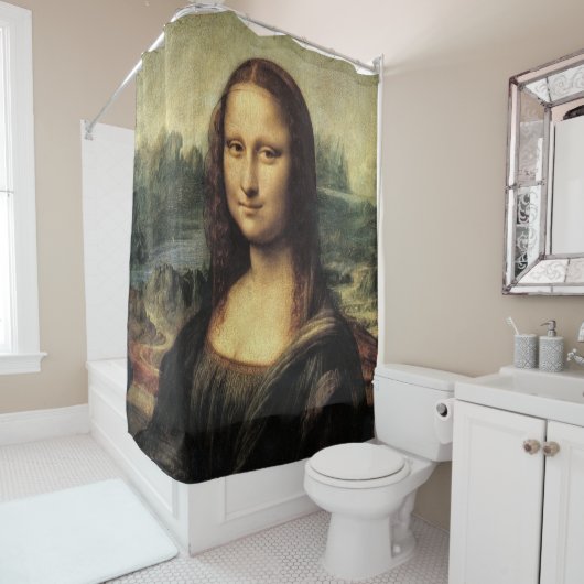 Da Vinci Mona Lisa Douchegordijn (In situ)