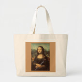 Da Vinci, Mona Lisa met een Oboe Bag Design Grote Tote Bag (Voorkant)