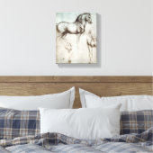 Da Vinci Paard Studie Renaissance Schets Schets Sc Canvas Afdruk (Insitu (Slaapkamer))