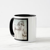 Da Vinci Paard Studie Renaissance Schets Schets Sc Mok (Voorkant links)