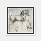 Da Vinci Paard Studie Renaissance Schets Schets Sc Servet (Voorkant)