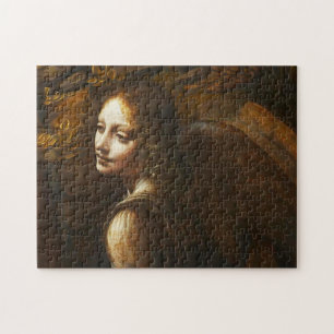 Da Vinci Virgin van de Rocks Angel Puzzle Legpuzzel