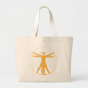 Da Vinci Vitruvian Man Canvas tas