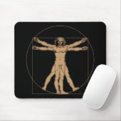 Da Vinci Vitruvian Man Mousepad Muismat (Met muis)