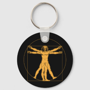 Da Vinci Vitruvian Man Sleutelhanger