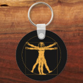 Da Vinci Vitruvian Man Sleutelhanger (Voorkant)