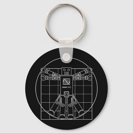 Da Vinci Vitruvian Robot Sleutelhanger (Voorkant)