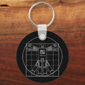 Da Vinci Vitruvian Robot Sleutelhanger (Voorkant)