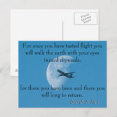 Da Vinci Vliegend Gedicht🚁✨ Budget Speciaal Briefkaart (Voorkant / Achterkant)