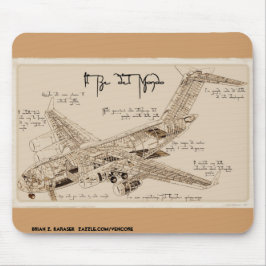Da Vinci's C-17 Globemaster Mousepad Muismat