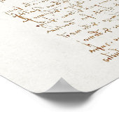 Da Vinci's Vitruviaanse Man Poster (Hoek)