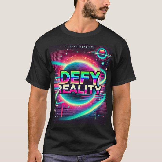 "Daag de realiteit uit" T-shirt (Voorkant)