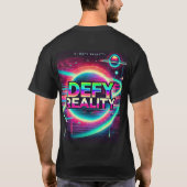"Daag de realiteit uit" T-shirt (Achterkant)