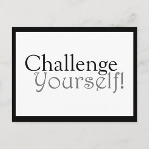 Daag jezelf uit! - MOTIVATIE BRIEFKAART