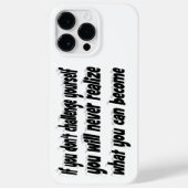 Daag jezelf uit voor een Motivatie offerte Case-Mate iPhone Case (Achterkant)