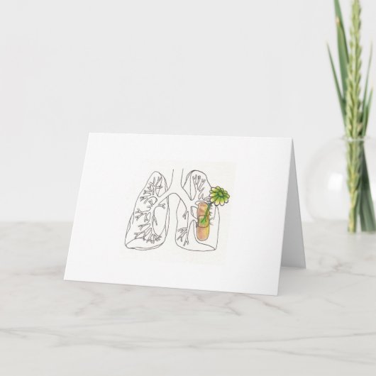 daar, daar longen kaart (Voorkant)