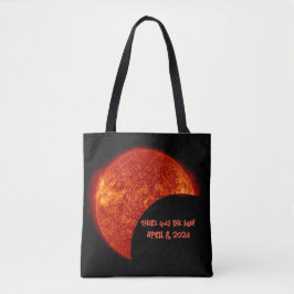 Daar gaat de Zon - Dubbelzijdige Eclipse Canvas ta Draagtas