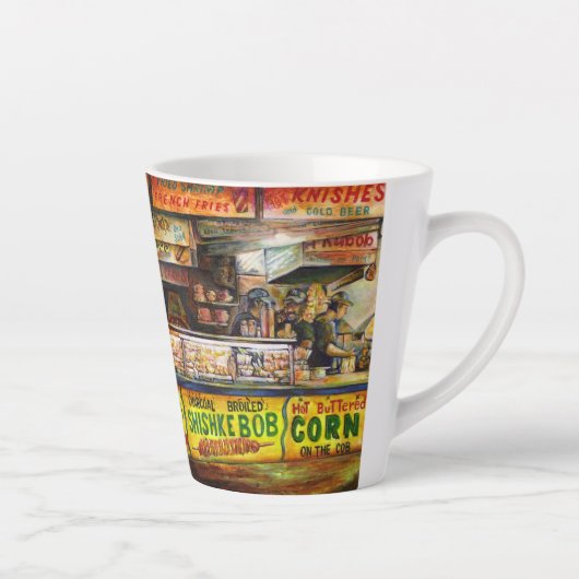 Daar kun je niet mee concurreren latte mok (Rechts)