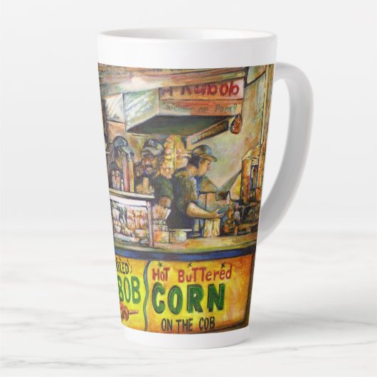 Daar kun je niet mee concurreren latte mok (Rechterhoek)