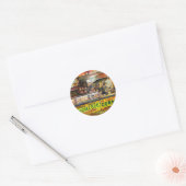 Daar kun je niet mee concurreren ronde sticker (Envelop)
