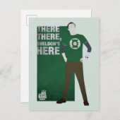 Daar, Sheldon is hier. Briefkaart (Voorkant / Achterkant)