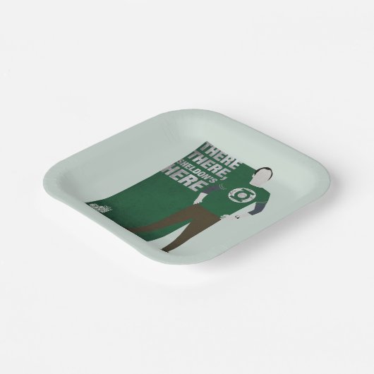 Daar, Sheldon is hier. Papieren Bordje (Gebogen)