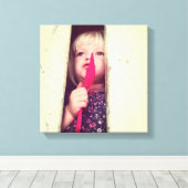 Daar ziet er goed uit canvas afdruk (Insitu (Houten vloer))