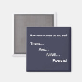 Daar... Zijn... NEGEN... Planeten! Magneet (Voorkant / Achterkant)