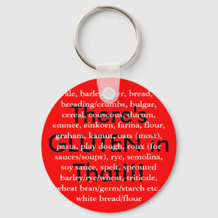 Daar zit GLUTEN in! Sleutelhanger
