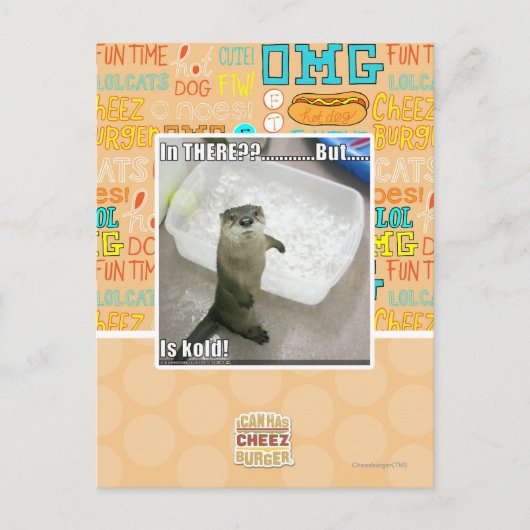 Daarbinnen? Is Kold! Briefkaart (Voorkant)