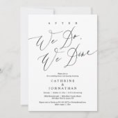 Daarna gaan we eten, een bruiloft en dansen kaart (Voorkant)