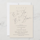 Daarna gaan we eten, een bruiloft en dansen kaart (Voorkant)