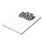 Daarom ben ik de coach notitieblok (Gedraaid)