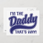 Daarom ben ik de papa. briefkaart (Voorkant / Achterkant)