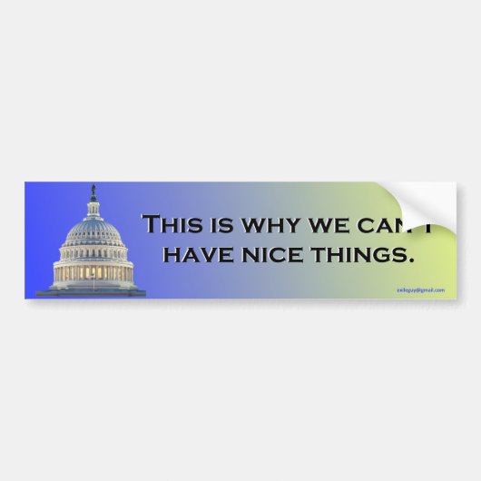 Daarom... Bumpersticker (Voorkant)