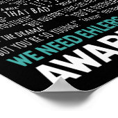 Daarom hebben we bewustwording van het syndroom va poster (Hoek)