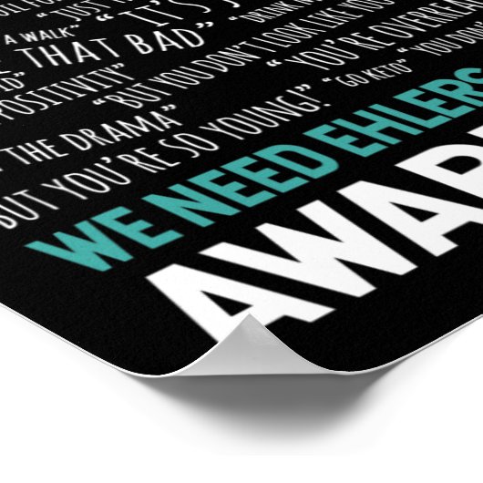 Daarom hebben we bewustwording van het syndroom va poster (Hoek)