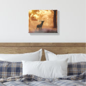 Daas in het bos canvas afdruk (Insitu (Slaapkamer))