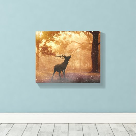 Daas in het bos canvas afdruk (Insitu (Houten vloer))