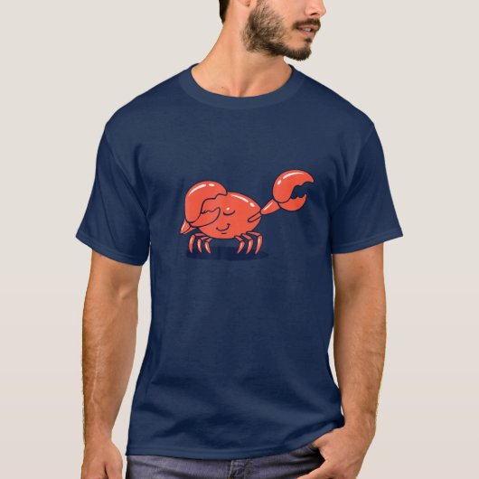 Dab Crab - Dabbing Crab Cartoon Funny T-shirt (Voorkant)