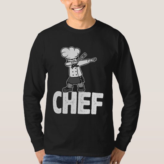 Dab Dabbing Chef Cooking Guru  Cook Retro Culinary T-shirt (Voorkant)