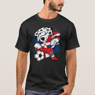 Dab Dalmatian Dominicaanse Republiek Soccer Fans J T-shirt